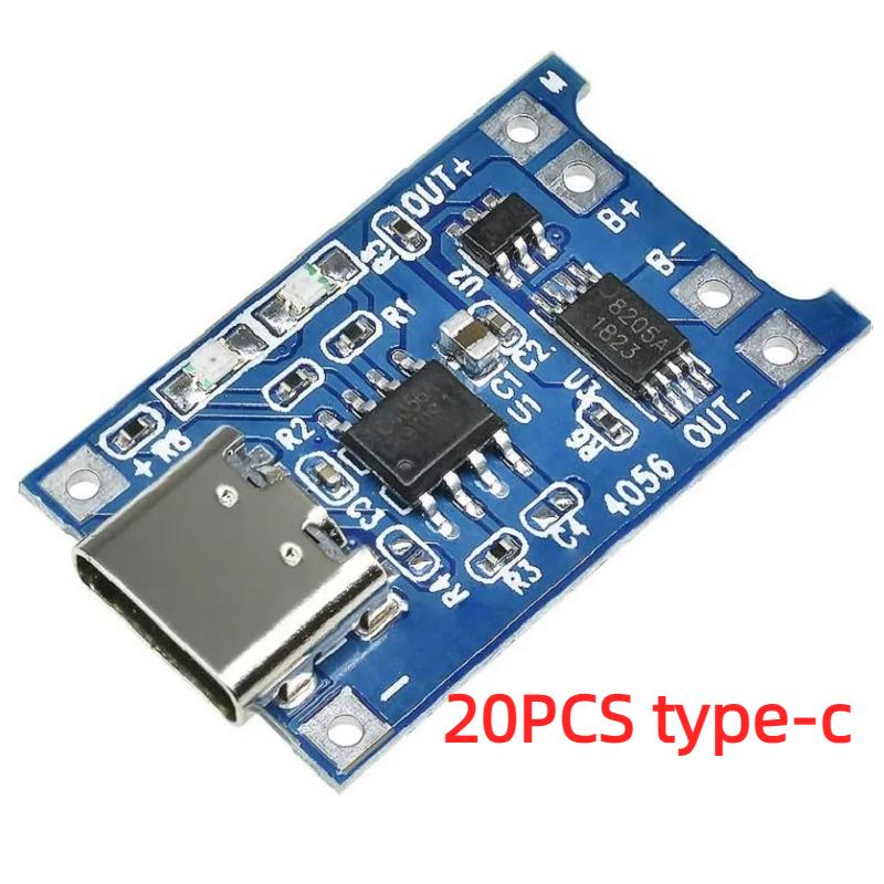 TP4056 5V 1A Type-c USB Плата зарядки литиевых аккумуляторов 18650 Зарядный модуль с защитой Двойные функции