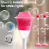 Kids Bubble Machine with LED Lights Easy To Use Rechargeable Outdoor Automatic Bubbles Blower Maker Machine