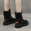 Зимние сапоги женские 2024 Новые Большие Бархатные Женские Туфли Теплые Сапоги Толстые Хлопковые Туфли Черные Женские Сапоги С Мехом Botas De Mujer