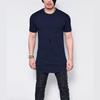 Ultra-comfortable Curve Hem Men T-shirt With Side Zipper In Premium Cotton Blends