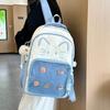 Школьная сумка японский дофамин инс стиль милый кот рюкзак женский прозрачный полосатый сумка для боли большая вместимость школьная сумка для ученика средней школы