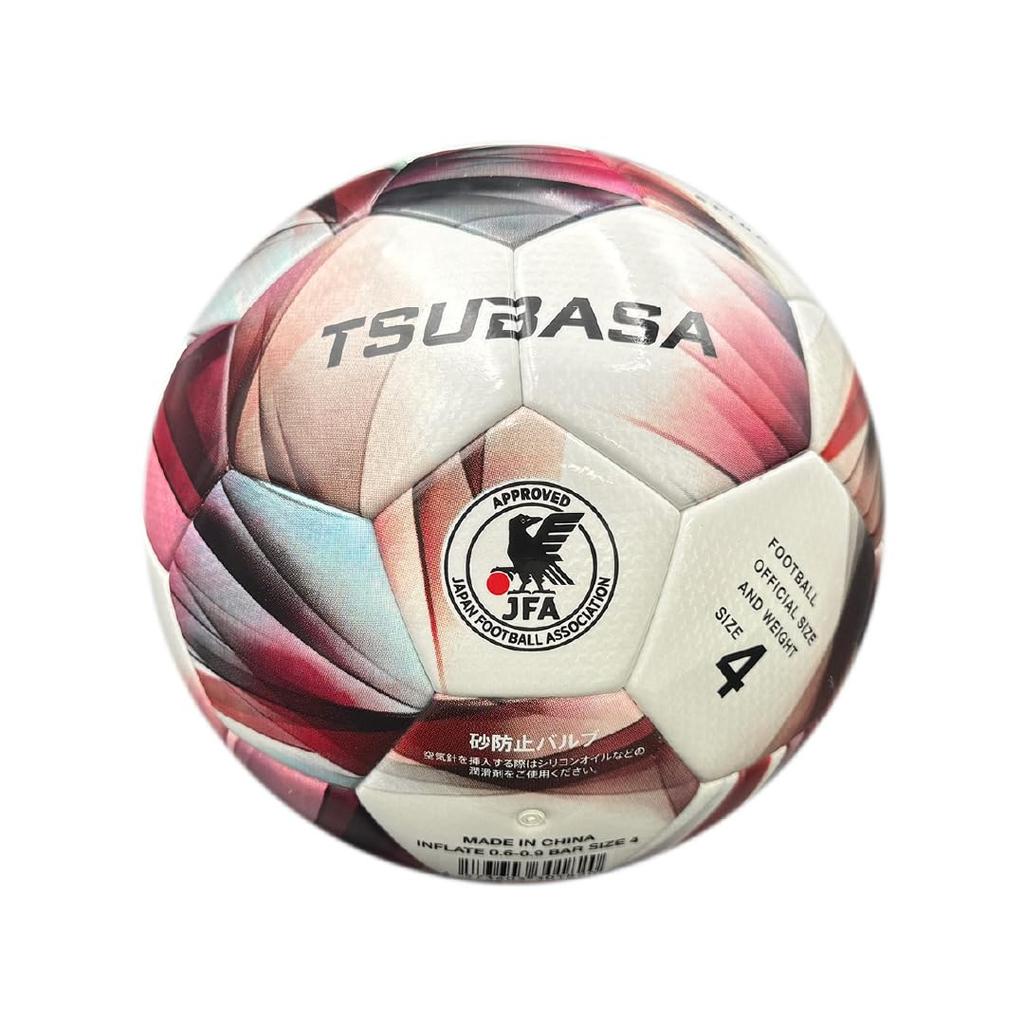 Certified SFIDA TSUBASA Soccer Size Elementary School Official Match Ball Captain Tsubasa Collaboration [JFA Ball] Ball, 4, Certified, (RED),