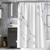 Bathroom Thickened Waterproof Curtain Mildew Proof Shower Curtain Shower Partition Curtain Shower Curtain Bathroom Curtain Free Perforation
