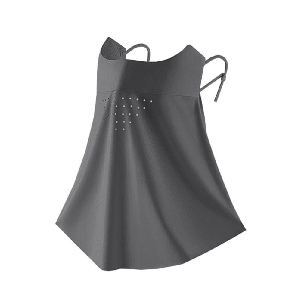 Anti UV Face Sunscreen Veil UPF 50+ Neck Wrap Cover Thin Ice Silk Face Cover  for Male Female
