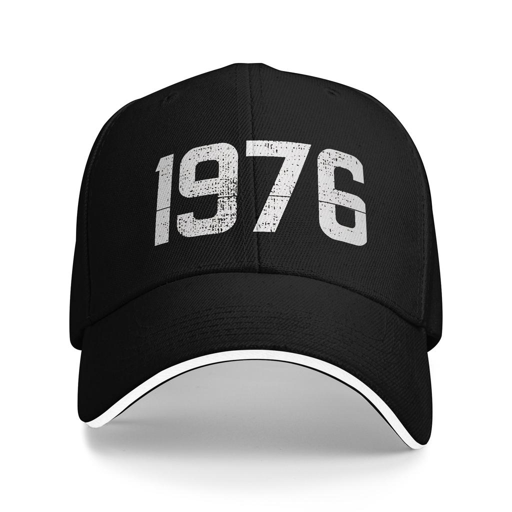 Повседневная винтажная 50-я подарочная бейсболка 1976 года для мужчин, папы, унисекс, головной убор, для ежедневного ношения, гольфа, с регулируемой посадкой, солнцезащитная кепка