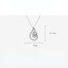 BELLA BOX Drop Shaped Pendant Necklace Multiple Colour Fashion Wedding Engagement Jewelry