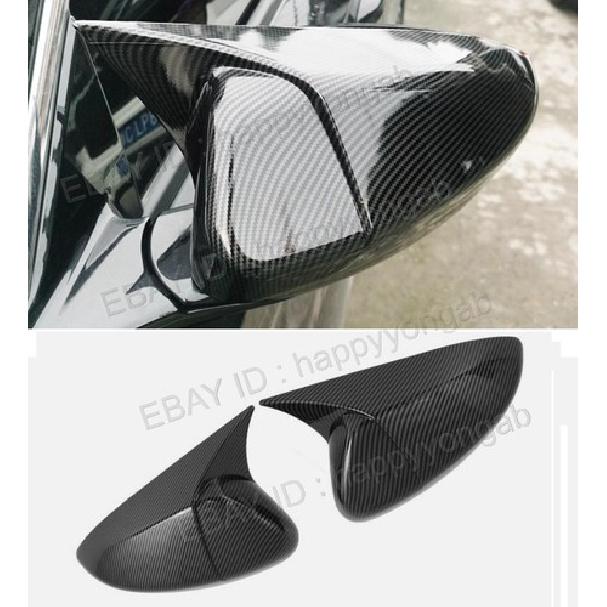 ABS Carbon Fiber Mirror Cover Trim For Honda Accord 2018- W/O LIGHT Horn