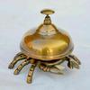 Antique Brass Crab Front Desk Bell Retail Counter Bell Store Table Call Ringer