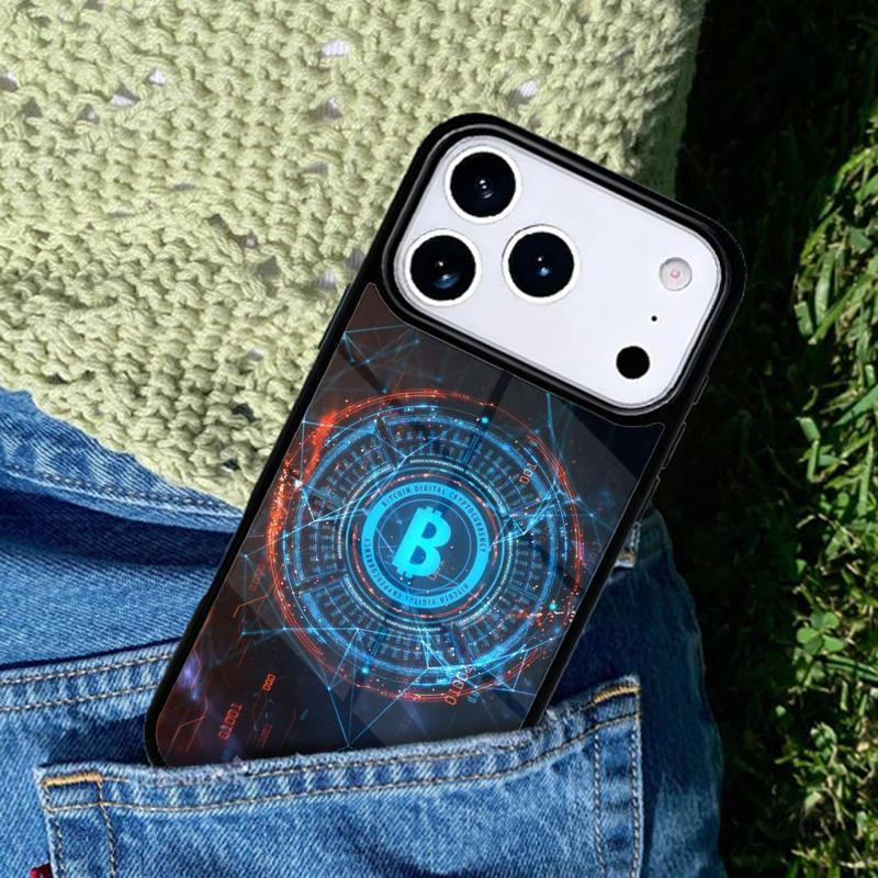 Мягкий чехол-бампер BTC Bitcoin для IPhone 11 12 13 14 15 16e 17 Pro Max Coque для IPhone 17 Air