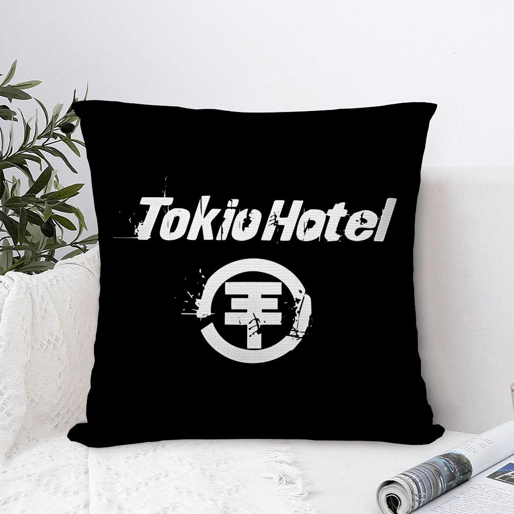 Подушка-обнимашка T-Tokio H-Hotel Наволочка Декоративная для дивана Домашняя Двусторонняя печать Плюшевая Квадратная Наволочка для подушки Декор Подушки Чехол