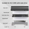 Радиатор для M.2 SSD Термопрокладка Радиатор Алюминиевое охлаждение с силиконовой термопрокладкой Радиатор 2280 NVME Охлаждение ЦП