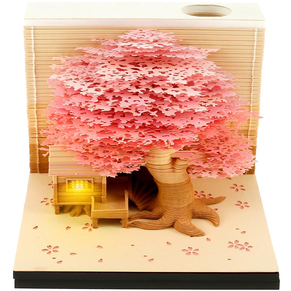 New Block Calendar 3D Notepad Block DIY Exquisite Memo Pad Cute Note Paper 3D Artistic Notepad Decorative Valentine's Day Gift