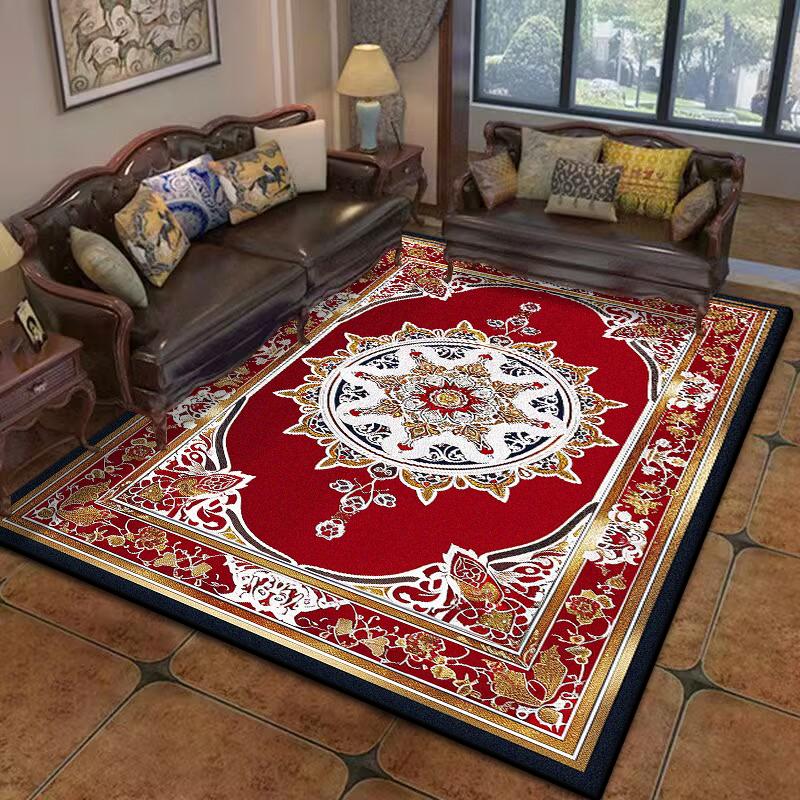 Роскошный персидский красный ковер для гостиной, ковер большого размера, нескользящий, коврик для салонных кофейных столиков, украшение для дома, ковер для спальни, ковер для лаунжа, Tapis