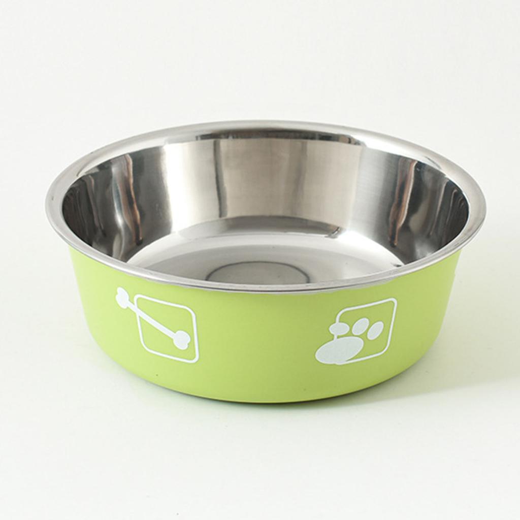 Pet Feeder Bowl Durable Non-slip Stainless Steel Thickened Dog Cat Food Bowl