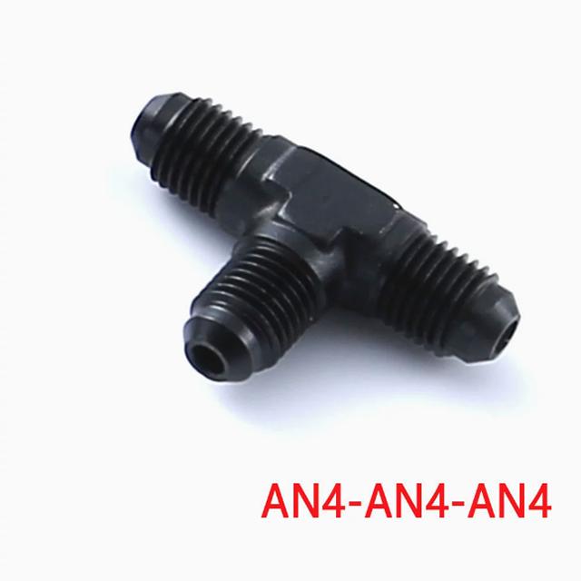 Modified car parts oil cold joint brake three-way quick connection oil pipe AN3-AN12 three-way conversion head oil cold