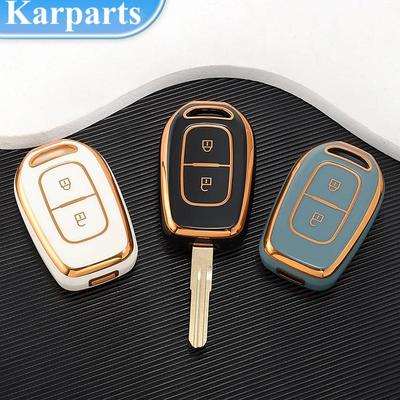 Модный чехол для дистанционного ключа из ТПУ для Renault Duster Sandero Logan Clio Captur Laguna Scen 2 кнопки, аксессуары без ключа