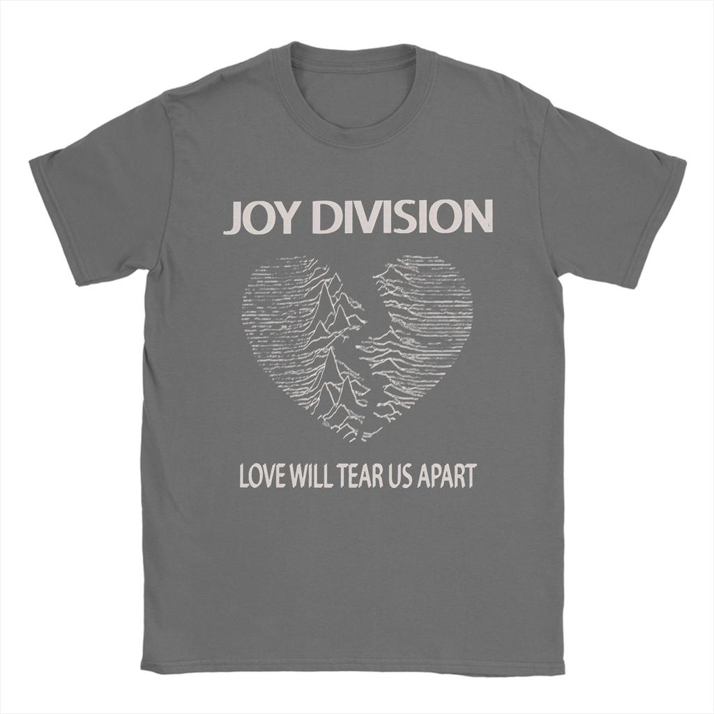 Мужская Женская Joy Division Любовь разорвет нас на части Футболка 100% Хлопок Одежда Смешная С коротким рукавом Круглый вырез Футболка