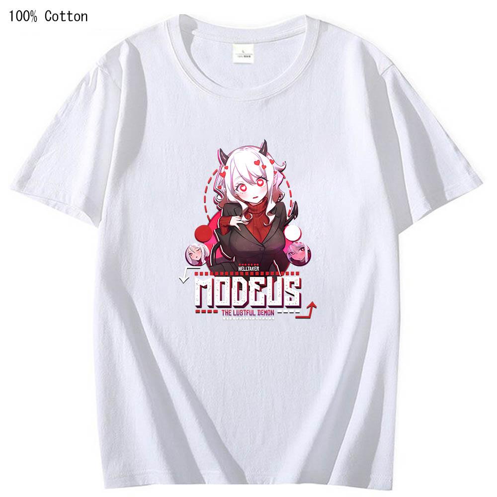 Helltaker Принт Графический Милые Футболки Funko Pop Манга Футболка Мягкий 100% Хлопок Мужская/женская Футболка Большая Мультяшная Аниме Футболки