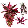 Seasonal Party Flower Decorations Artificial Flowers, Plants Hanging for Outdoors, UV Resistant Faux Long Lasting Decorative Floral Vines Indoor
