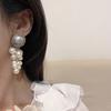 Elegant Grape Shape Earrings Sweet Pearl Beaded Earrings Creative Pear Drop Earrings  Women