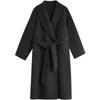 INMAN Women's Alpaca Wool Silk Double-Faced Long Coat
