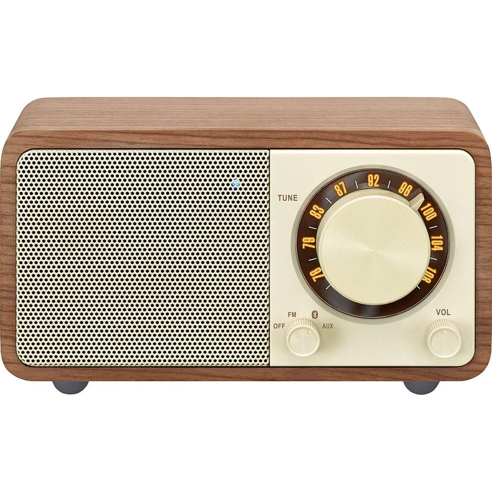 SANGEAN WR-301 Bluetooth Speaker Cherry Color FM Radio Compatible Portable Audio Device