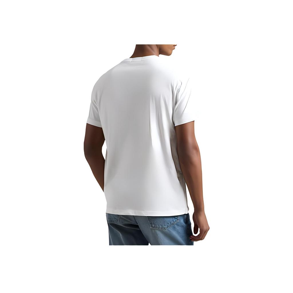 Polo Ralph Lauren Solid Logo Print Crew Neck Short Sleeve T Shirt Men Tops White 710854497-041