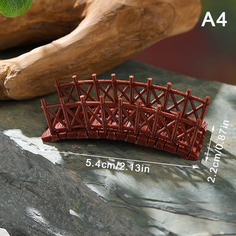 Китайский мост Статуя Модель древнего здания Японский павильон Украшения Миниатюрный Дзен-сад Аквариум Бонсай Украшения