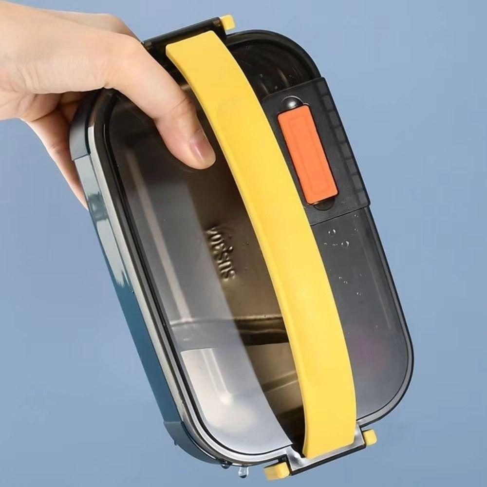 Stainless Steel Portable Insulated Lunch Box Sealed Design Food Snacks Box  School