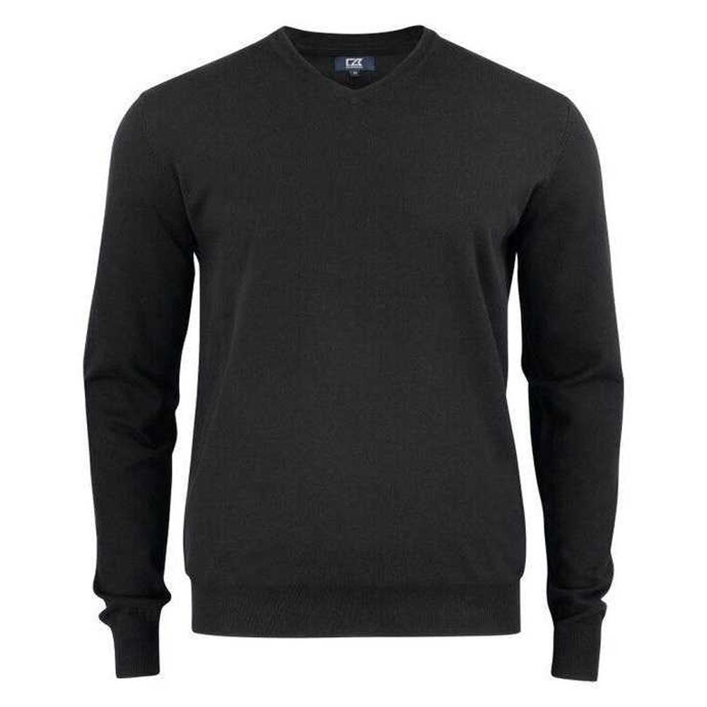 Cutter & Buck Mens Oakville Knitted V Neck Sweatshirt