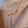 Personalized Custom Name Necklace Gold Stainless Steel Choker Necklaces For Women Nameplate Anniversary Jewelry Gift