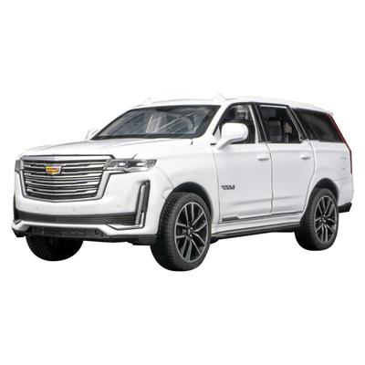 1/32 масштаб Cadillac Escalade SUV, литая под давлением цинкового сплава, модель игрушечного автомобиля, имитация внедорожника со звуком и светом