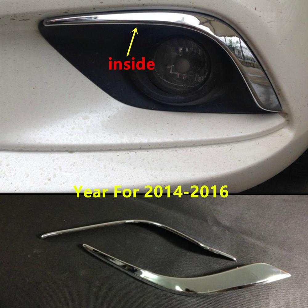 Для Mazda6 Mazda 6 Atenza 2014 2015 2016 2017 2018 Кузов Головной Передний Противотуманный Бровь Отделка Свет Лампа Рамка Накладка ABS Хромированная Крышка