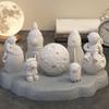 3D Космический Астронавт Силиконовые Формы для Свечей Мягкие Легко Извлекаются Ручная Работа Космическая Тема Гипсовые Поделки Форма для Смолы Цемента