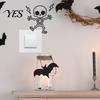 PVC Switch Sticker Halloween Skeleton Light Sticker, Decal, Removable Decals, Home Decor Waterproof Wall Art for Bedroom Living Room Entrance