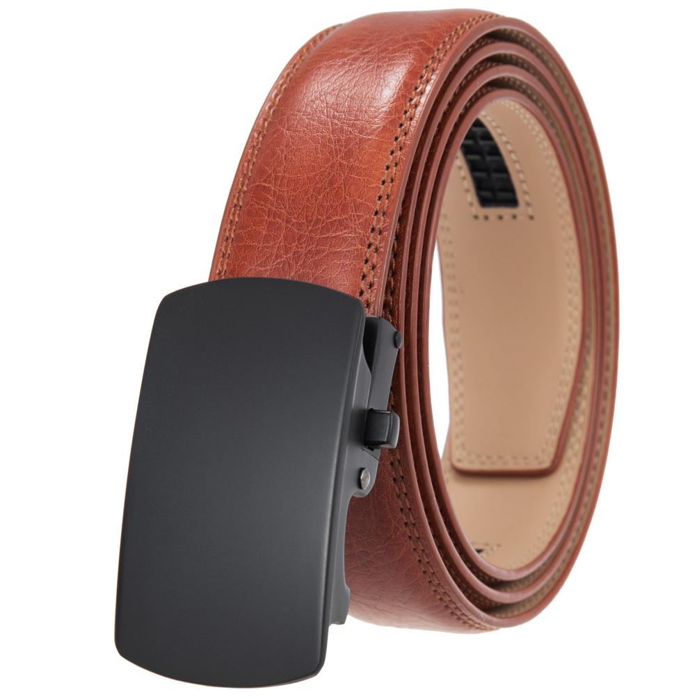 1 шт. Мужской универсальный ремень из двухслойной коровьей кожи, автоматическая пряжка Ly36-31957-1