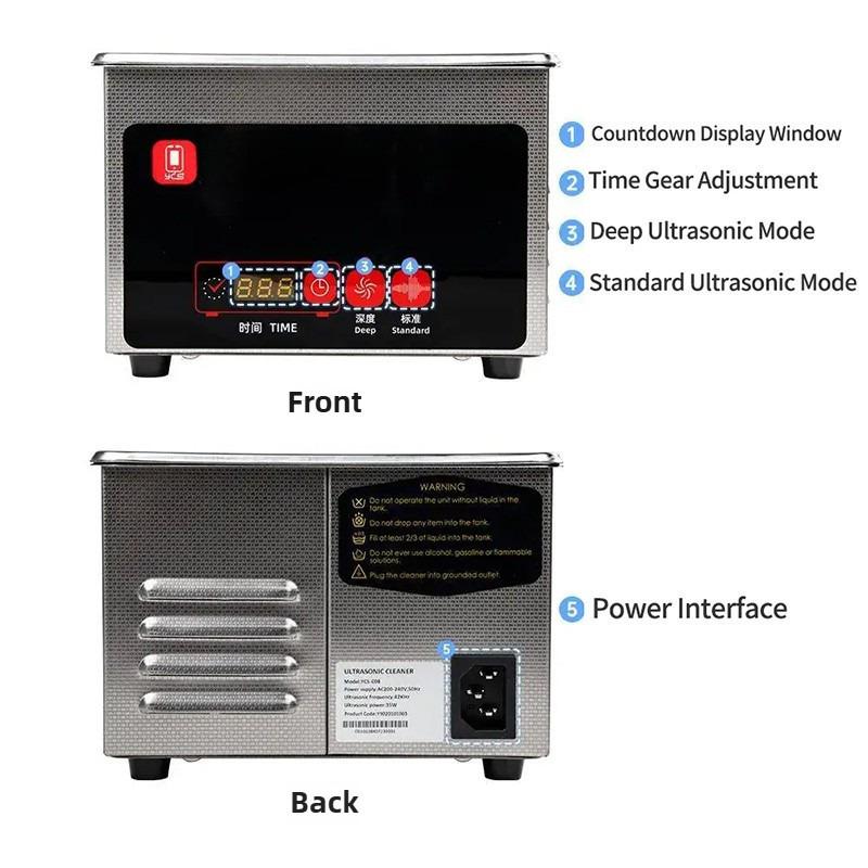 YCS-C08 Mobile Phone Computer Repair Cleaning and Dust Removal Tool High Frequency Desktop Ultrasonic Cleaning Machine