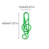 100 Pcs Music Note Shape Fancy Paperclips Anti Slip Cool Paper Clips Small Paper Clips  Notebook