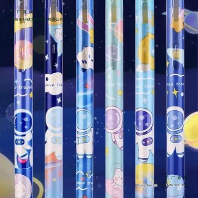 Стираемая ручка Mo Yi Cai 0,5 мм синяя/черная с запасным стержнем, пулевидный наконечник, подходит для студентов и третьего класса.