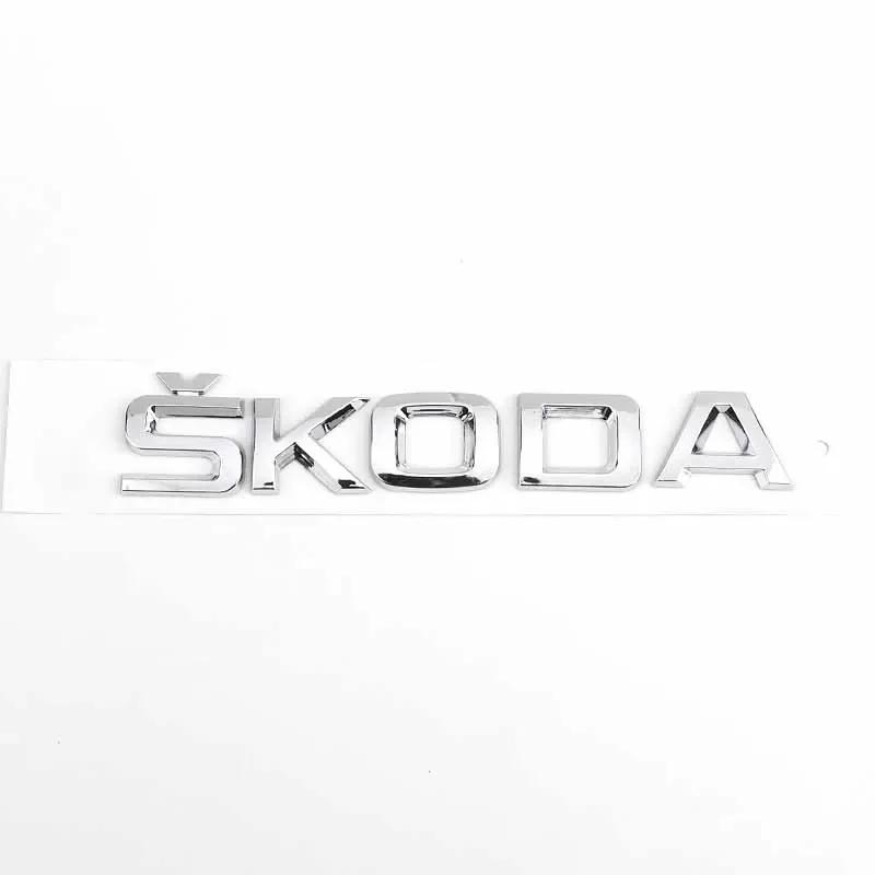 AEA1 For Skoda FABIA KAMIQ KAROQ KODIAQ OCTAVIA RAPID SUPERB YETI Car Trunk Letters Emblem Logo Sticker Front Rear Badge Accessories