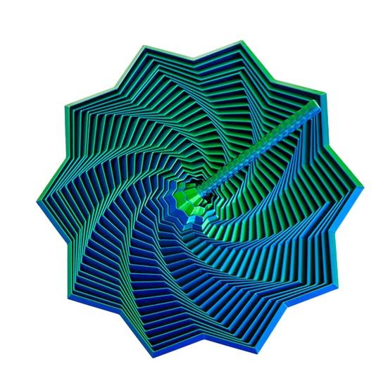 Расширенная сенсорная фиджет-звезда, напечатанная на 3D-принтере вращающаяся башня, фиджет-игрушка, гибкая спиральная звезда с ручкой для снятия стресса, аксессуар для офисного стола