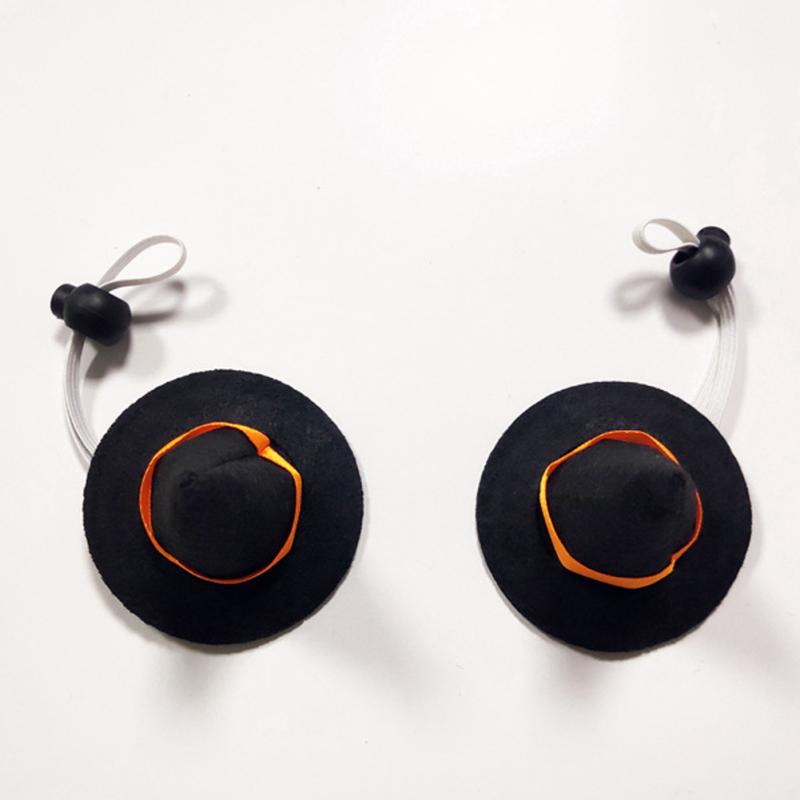 Шляпа ведьмы волшебника из петрового войлока с эластичной лентой, портативная шляпа для волшебного украшения для вечеринок на Хэллоуин