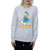 Womens/Ladies Angry Donald Duck Heather Sweatshirt