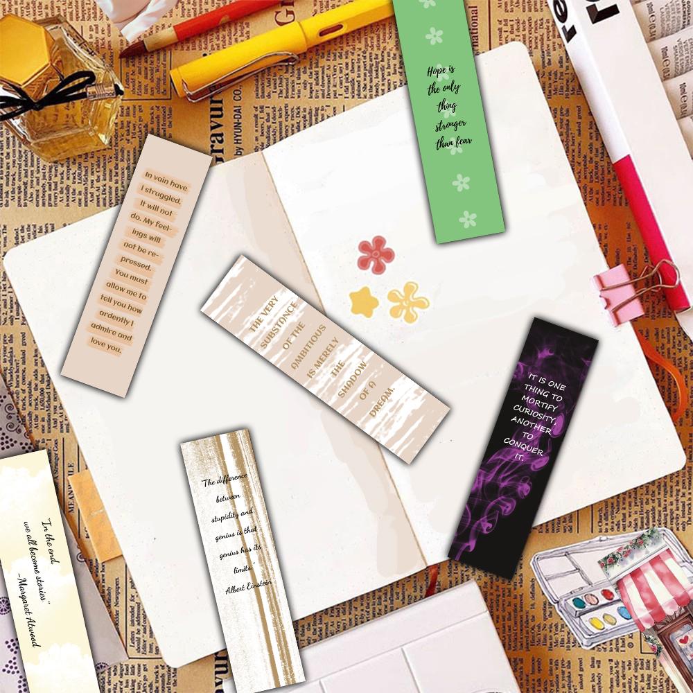 30PCS Bookmark Bundle Bookmark Students Luggage Readers Page Aesthetic Suitcase DIY Office Page Aesthetic Reading Book Cards
