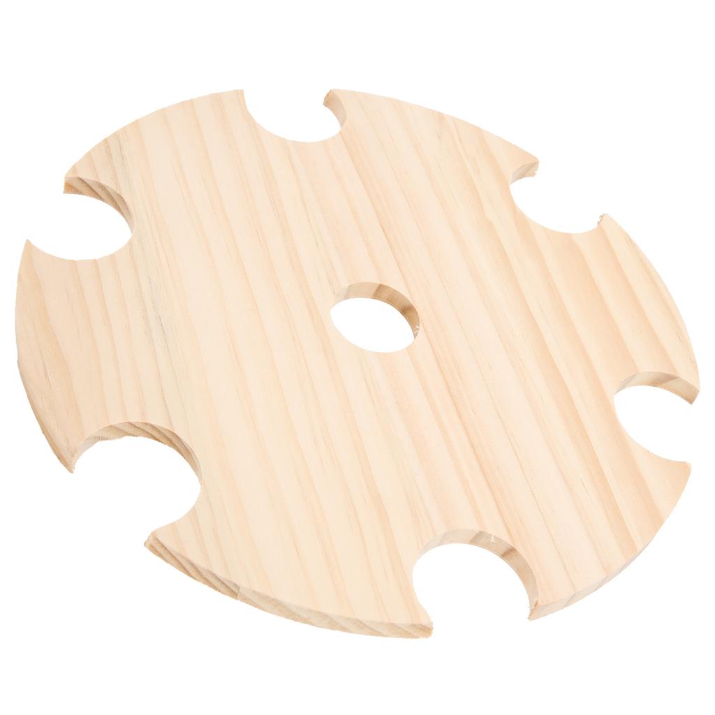 Wooden Wine Glass Drying Rack and Bottle Holder Wine Storage for 6 Glass And 1 Wine Bottle