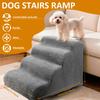 Curved Dog Stairs Ramp for High Beds Corduroy Pet Ramp Stairs for Small Dogs and Cats Ramp Step Wear Resistant Pet Supplies