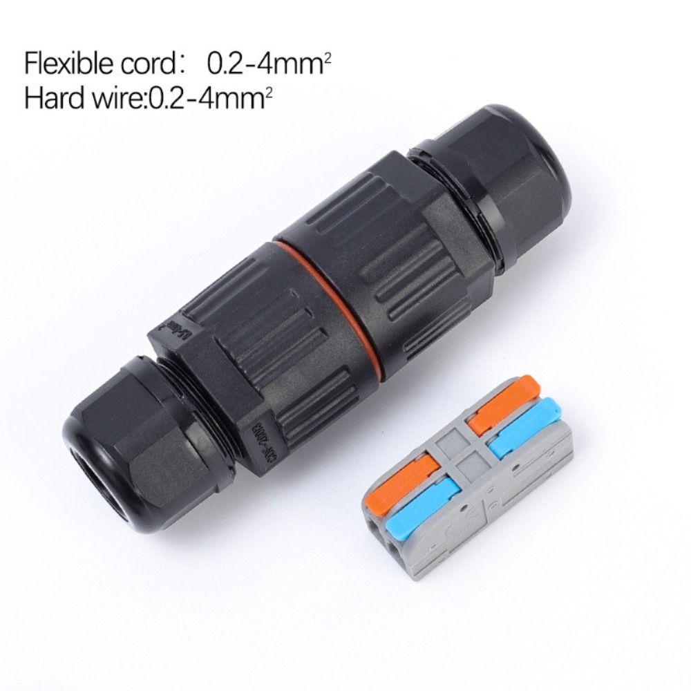 Прямое быстрое нажатие в водонепроницаемом кабельном соединителе, 2/3-контактный переходной кабель