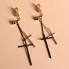 Gothic Vintage Cross Cuff Earrings For Women Men Jewelry Without Piercing Ear Clips Jewelry
