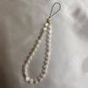 Love Heart Shell Beaded Key Chain Mobile Phone Lanyard Phone Strap Mobile Phone Chain Phone Charm