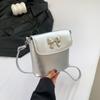 Fashion Korean Style Gentle Bow Small Bag for Women Spring New Crossbody Bag Bucket Bag for Women